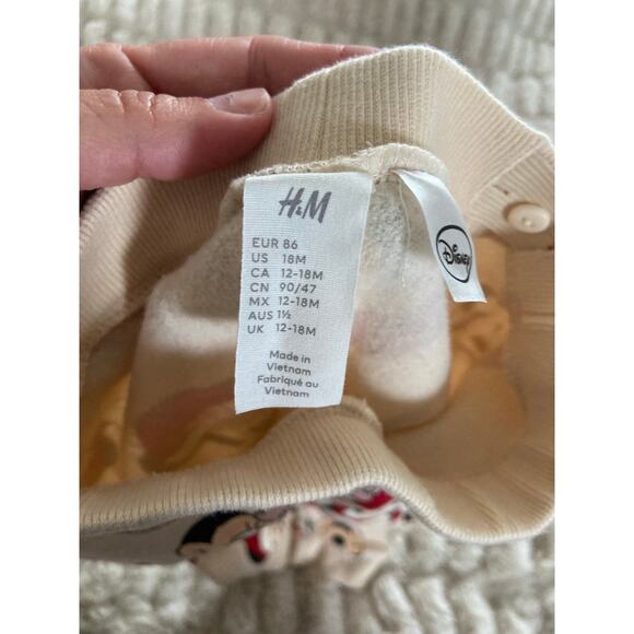 EUC H&M Mickey Mouse Happy Holidays sweat suit size 18 months - Picture 5 of 6